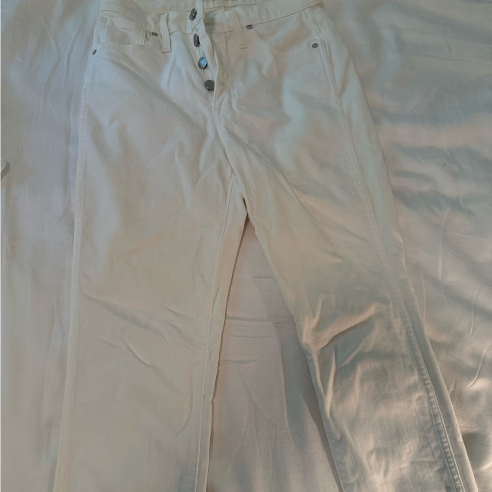 Madewell High-Rise Skinny Crop white jeans - 29